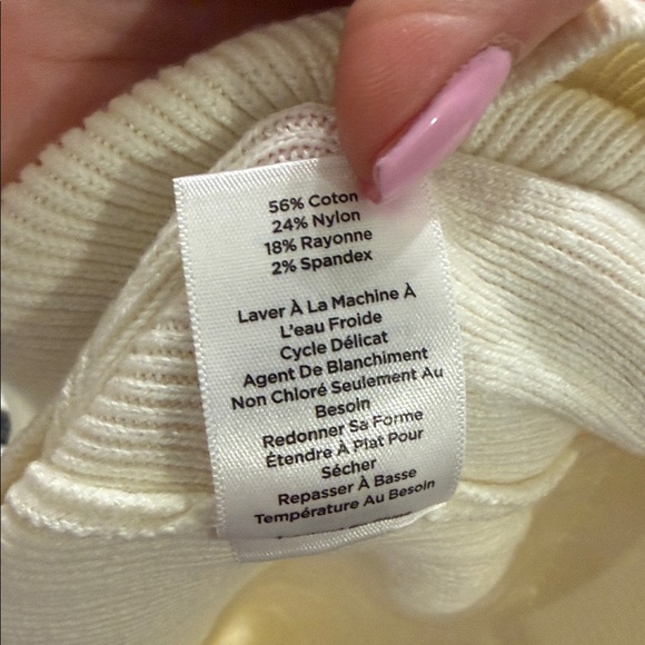 Cream Turtleneck Sweater - Picture 7 of 7